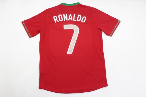 Retro Jersey 2012 Portugal RONALDO 7 Home Soccer Jersey Vintage Football Shirt