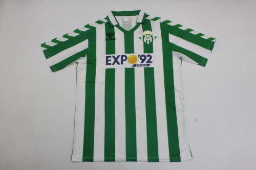 Retro Jersey 1992 Real Betis Home Soccer Jersey Vintage Football Shirt