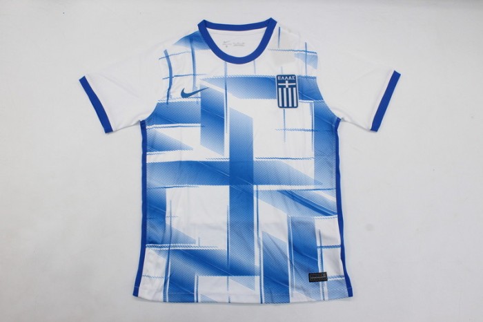 Fan Version 2024 Greece Home Soccer Jersey