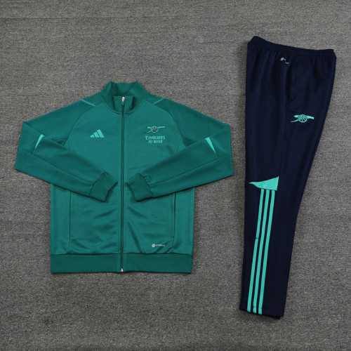 Arsenal 2023-2024 Green Soccer Jacket and Pants
