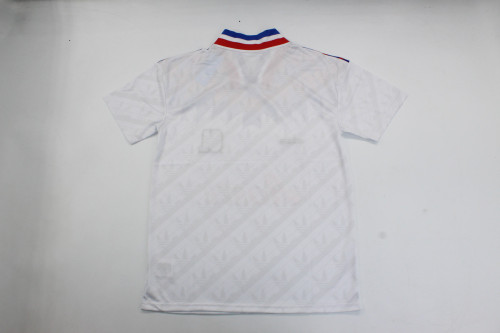 Retro Jersey 1995-1996 Lyon White Soccer Jersey Vintage Football Shirt