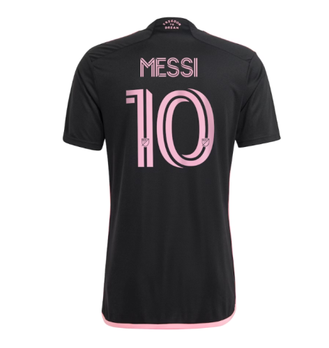 Fan Version 2024-2025 Inter Miami Away Black Soccer Jersey Messi 10 SUAREZ 9 SERGIO 5 JORDI ALBA 18  Football Shirt