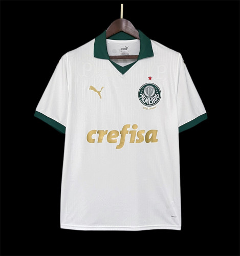 Fan Version 2024-2025 Palmeiras Away White Soccer Jersey