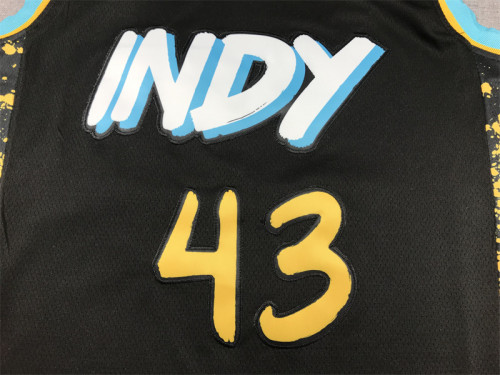 2024 City Edition Indiana Pacers 43 SIAKAM Black NBA Shirt Basketball Jersey