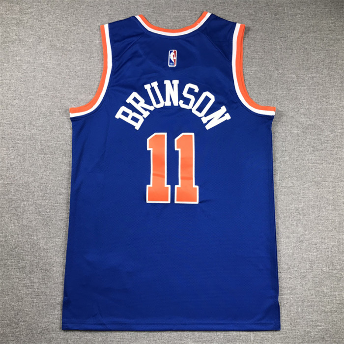 New York Knicks 11 BRUNSON Blue NBA Jersey Basketball Shirt