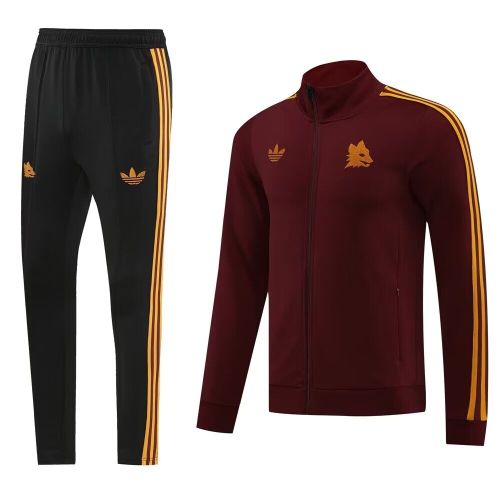2023-2024 As Roma Red Soccer Training Jacket and Pants