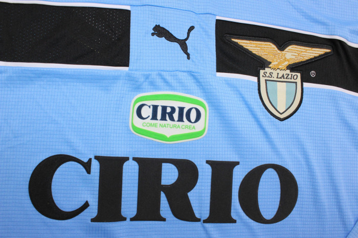 Long Sleeve Retro Jersey 1998-2000 Lazio Home Soccer Jersey Vintage Football Shirt
