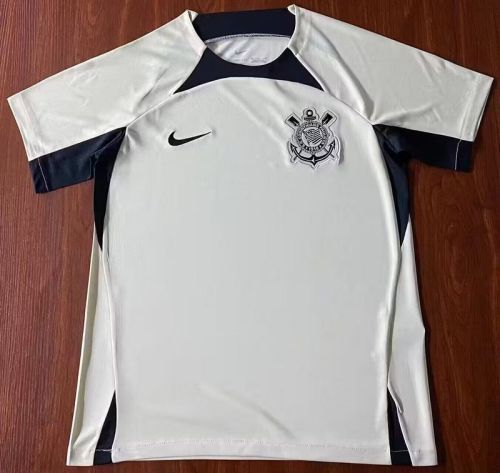 2024-2025 Corinthians White Pre-match Soccer Training Jersey