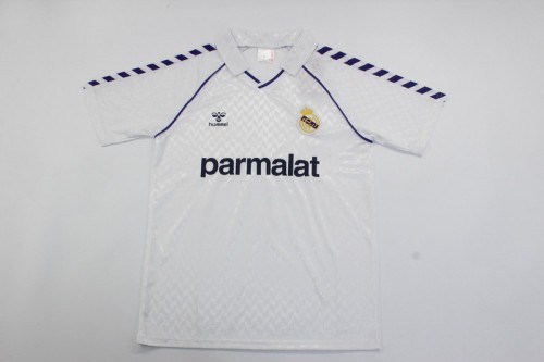 Retro Jersey 1986-1988 Real Madrid Home Soccer Jersey Vintage Football Shirt