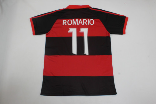 Retro Jersey 1987 Flamengo ROMARIO 11 Home Soccer Jersey Vintage Football Shirt