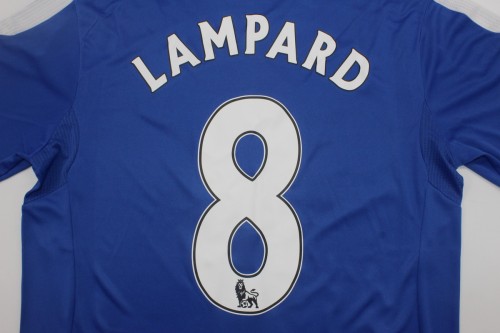 with EPL Patch Retro Jersey Chelsea 2011-2012 LAMPARD 8 Home Soccer Jersey Vintage Football Shirt