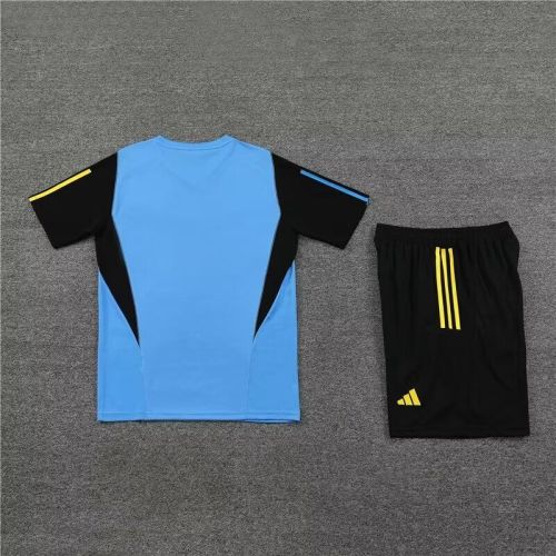 Adult Uniform 2023-2024 Arsenal Blue Soccer Training Jersey and Shorts Football Kits