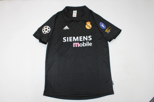 with UCL Patch Retro Jersey 2002-2003 Real Madrid Home Soccer Jersey Vintage Football Shirt