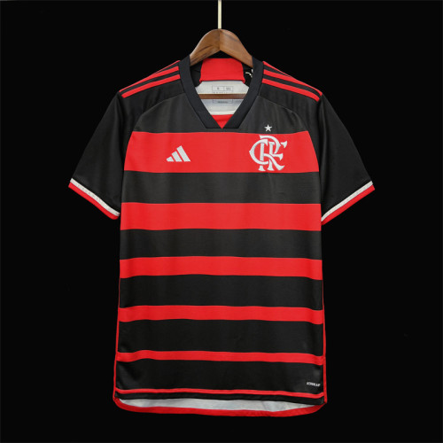 Fan Version 2024-2025 Flamengo Home Soccer Jersey Football Shirt