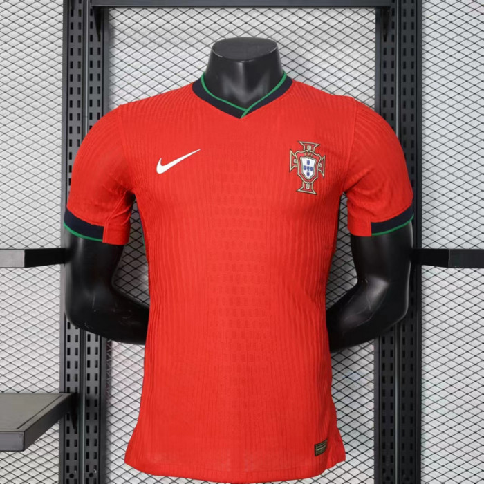 Player Version 2024 Portugal Home Soccer Jersey Football Shirt