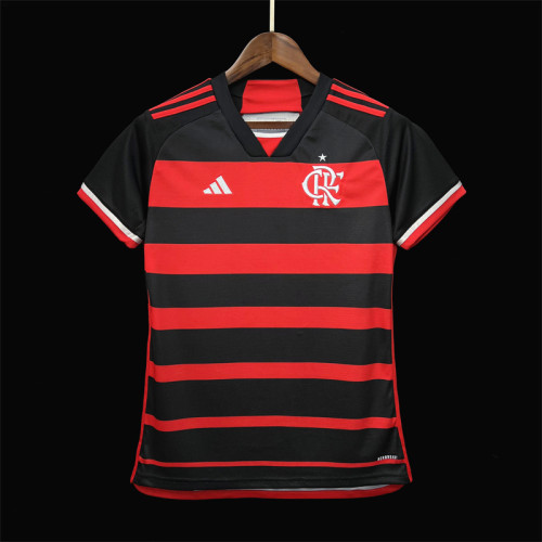Women 2024-2025 Flamengo Home Soccer Jersey Lady Football Shirt