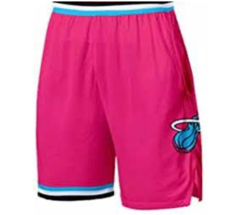 2024 Miami Heat NBA Shorts Pink Basketball Shorts