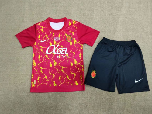 Youth Uniform Kids Kit 2023-2024 Mallorca Special Version Soccer Jersey Shorts Child Football Set