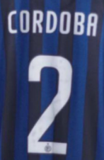 CORDOBA 2 Lettering for Inter Milan 2011/2012 Home Jersey