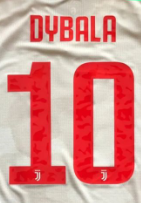 Dybala 10 Lettering for Juventus 2019-2020 Away Jersey