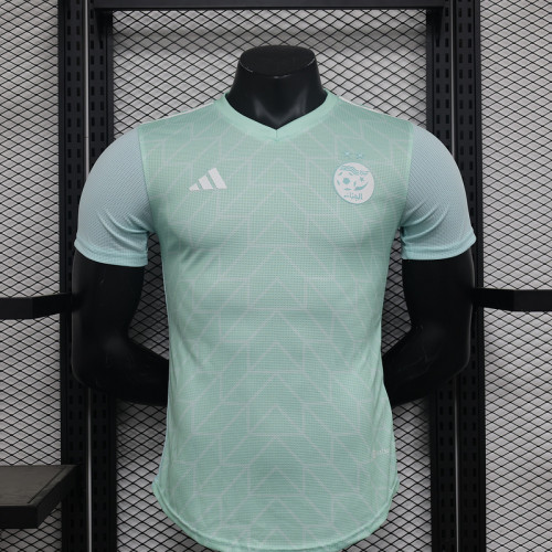 Player Version 2024 Algeria Light Green Soccer Jersey