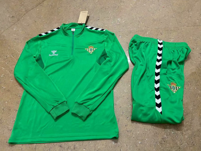 2023-2024 Real Betis Green Soccer Training Sweater and Pants