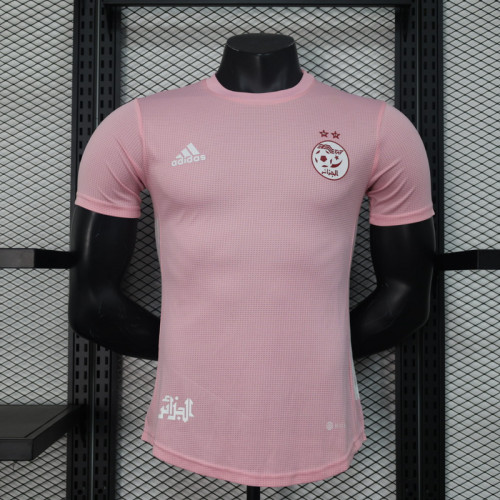 Player Version 2024 Algeria Pink Soccer Jersey