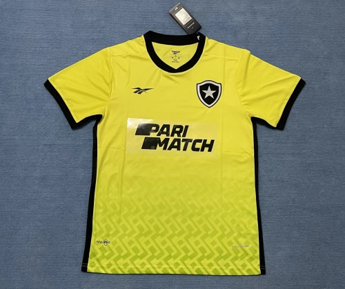 Fan Version 2024-2025 Botafogo Yellow Goalkeeper Soccer Jersey Football Shirt
