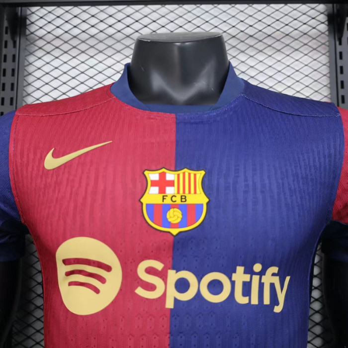 Barca Camisetas de Futbol Player Version 2024-2025 Barcelona Home Soccer Jersey