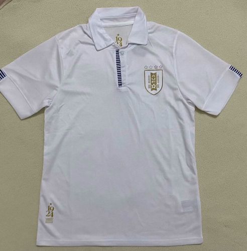 Fans Version 2024-2025 Uruguay Away White Soccer Jersey Football Shirt