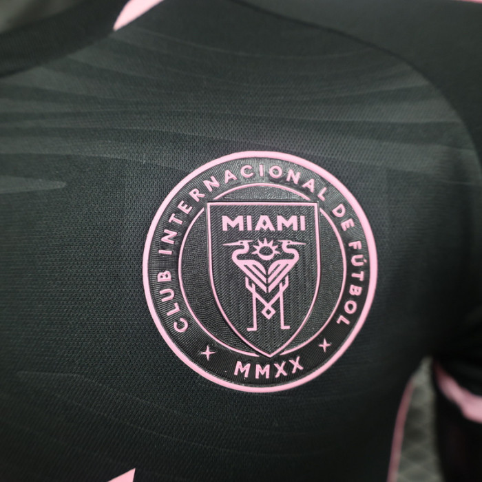 Player Version 2024-2025 Inter Miami Away Black Soccer Jersey