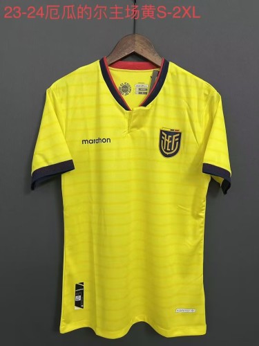 Fans Version 2023-2024 Ecuador Home Soccer Jersey