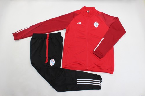 2023-2024 Celta Red Soccer Training Jacket and Pants