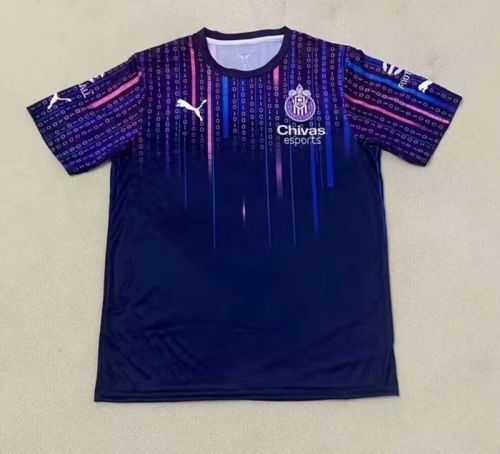 Fan Version 2024 Chivas Esport Version Purple Soccer Jersey