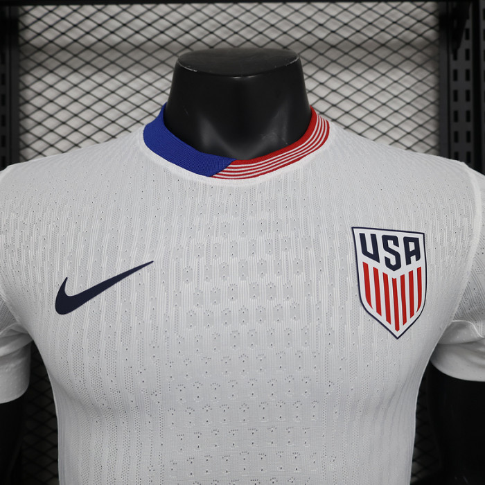 Player Version 2024 USA Home Soccer Jersey United States Football Shirt
