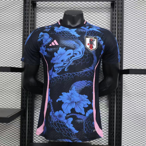 Player Version 2024 Japan Blue/Pink Dragon Soccer Jersey