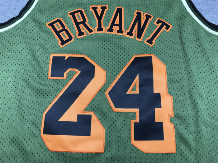Mitchell&ness 1996-97 Los Angeles Lakers 24 Kobe Bryant Basketball Shirt Green NBA Jersey