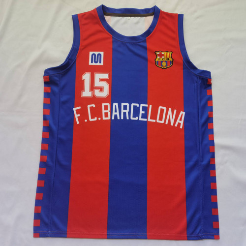 Barcelona 1986-1987 Barcelona 15 EPI Home Basketball Shirt NBA Jersey