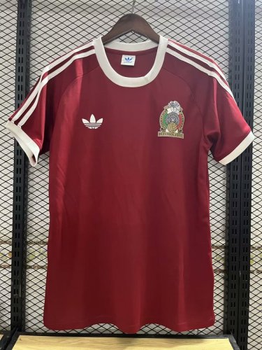 Retro Jersey 1985 Mexico Red Soccer Jersey Vintage Football Shirt