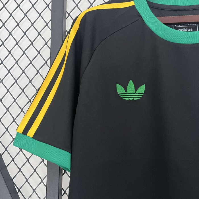 Fan Version 2024-2025 Jamaica Black Soccer Jersey Football Shirt