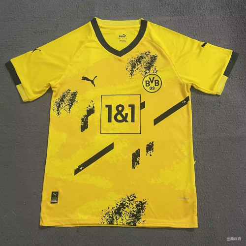 Fan Version 2024 Borussia Dortmund Yellow Soccer Training Jersey BVB Football Shirt