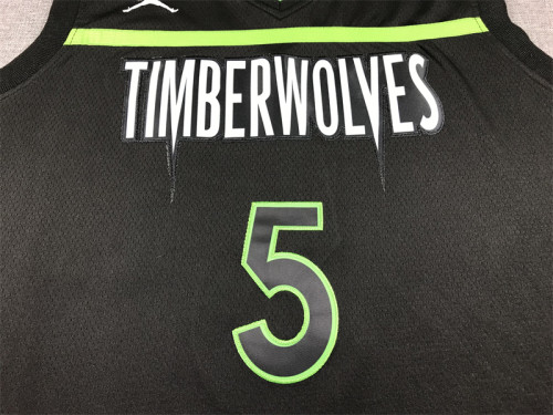 2024 Statement Edition Minnesota Timberwolves 5 EDWARDS Black NBA Jersey Basketball Shirt