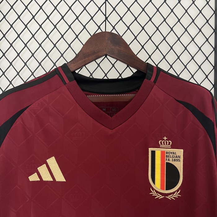 Fan Version 2024 BEL Home Soccer Jersey Football Shirt