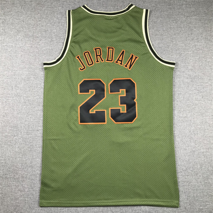 Mitchell&ness 1997-98 Chicago Bulls 23 JORDAN Basketball Shirt Green NBA Jersey
