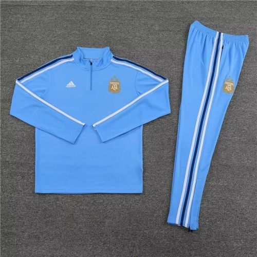 2024 Argentina Light Blue Soccer Training Sweater and Pants