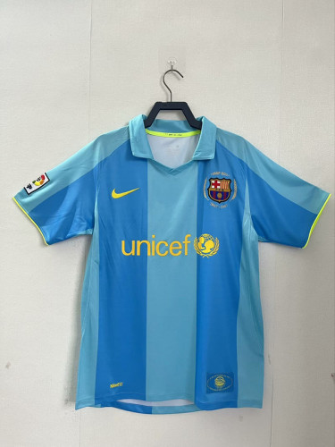 Retro Jersey 2007-2008 Barcelona Away Soccer Jersey Vintage Camisetas de Futbol