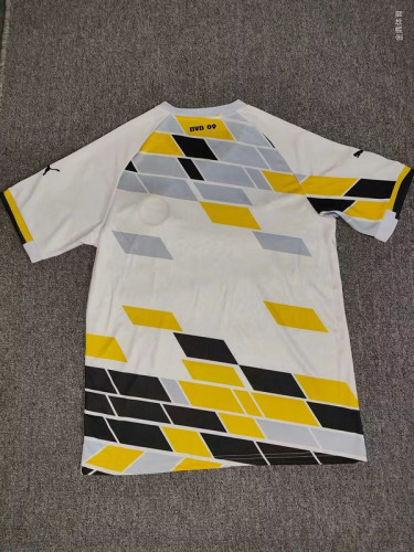 Fan Version 2024 Borussia Dortmund White Soccer Training Jersey BVB Football Shirt