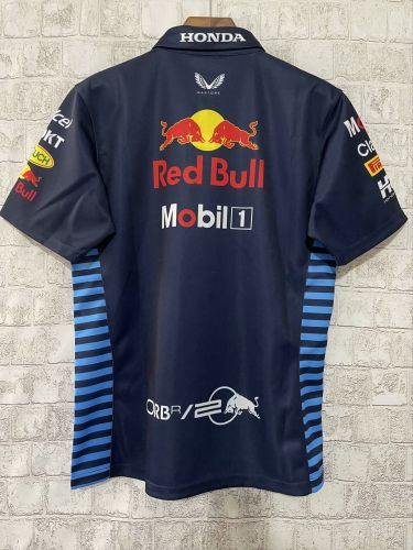 2024 Red Bull Dark Blue Polo Red Bull Shirt