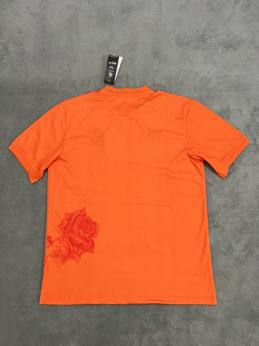 Fan Version 2024 Y-3 Real Madrid Orange Soccer Jersey Real Football Shirt
