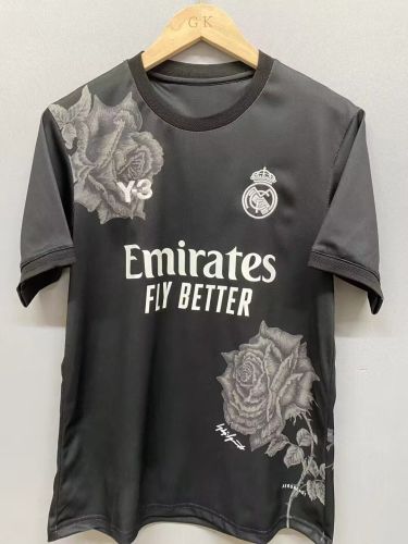 Fan Version 2024 Y-3 Real Madrid Black Soccer Jersey Real Football Shirt